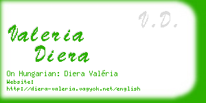 valeria diera business card